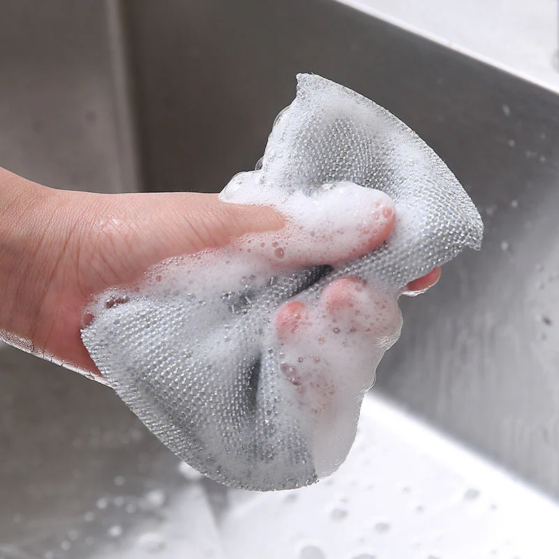 4PC Kitchen Dishwashing Steel Sponge - Image 3