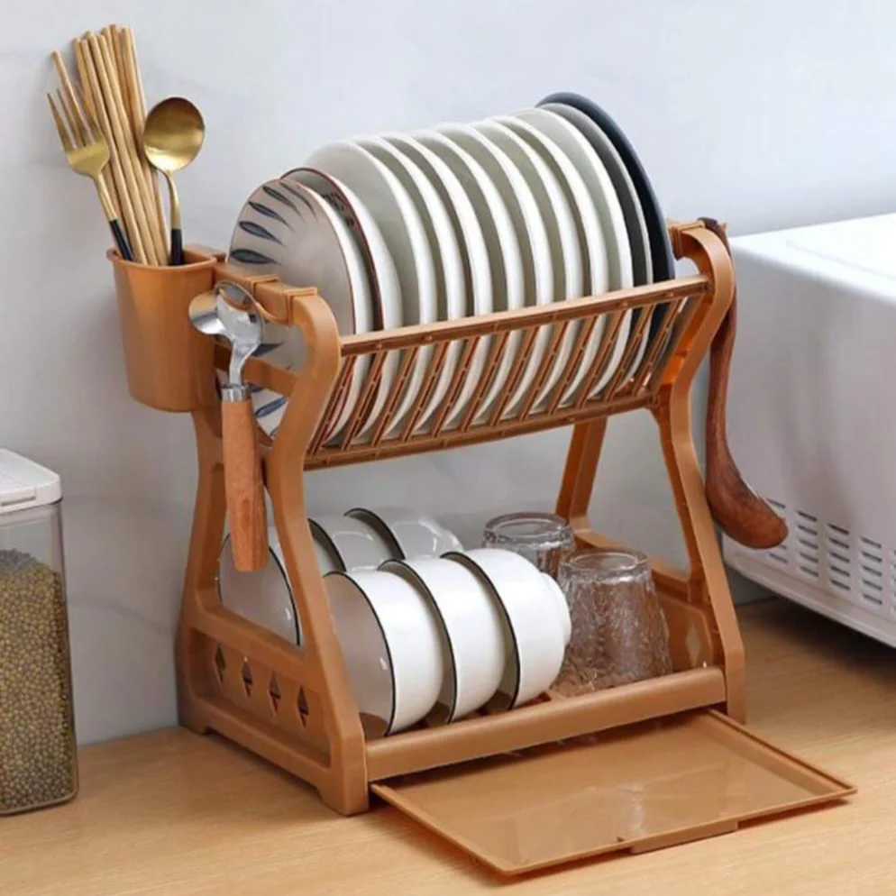 Multi-layer Plastic Kitchen Storage Rack - Image 3