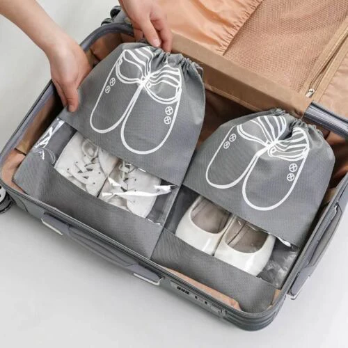 Printed Travel Shoe Pouch - Image 3