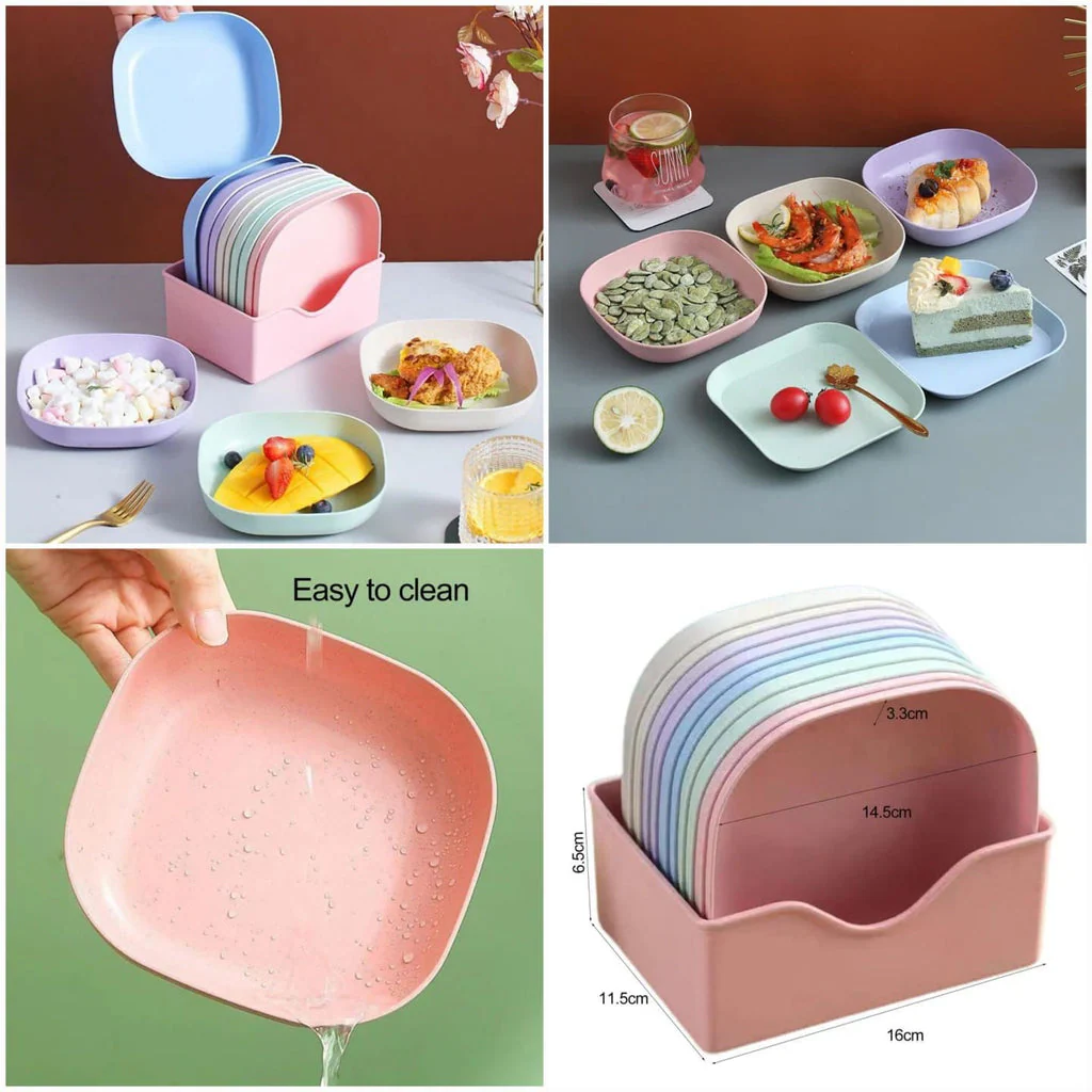 10Pcs Multipurpose Plate set with Holder - Image 3