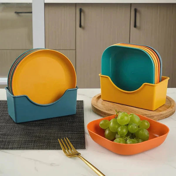 10Pcs Multipurpose Plate set with Holder - Image 5
