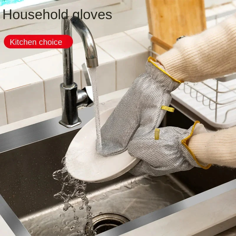 1Pc Cleaning Steel Wire Glove - Image 2