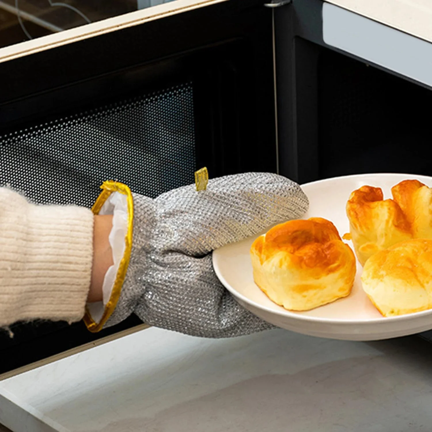1Pc Cleaning Steel Wire Glove - Image 3