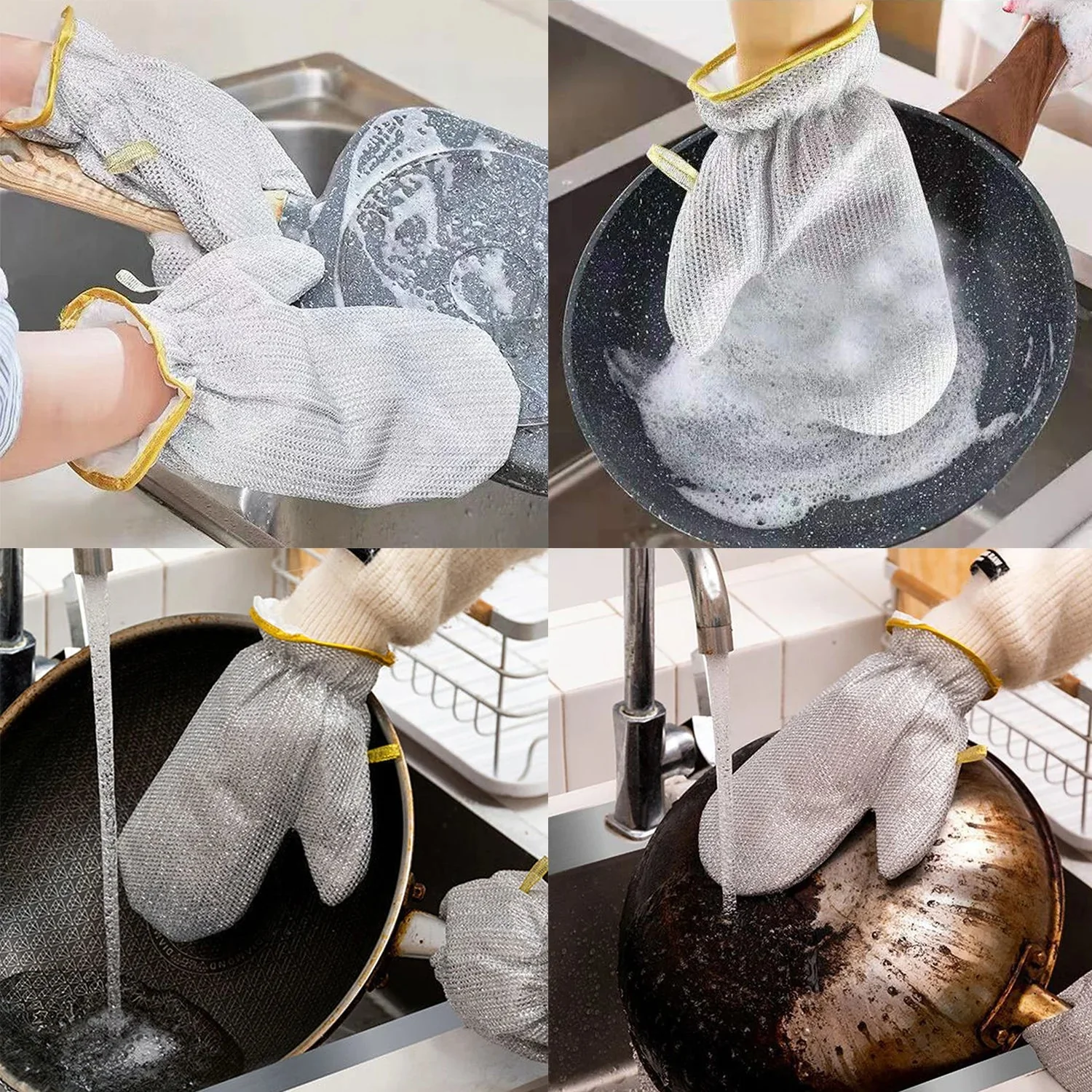 1Pc Cleaning Steel Wire Glove - Image 5