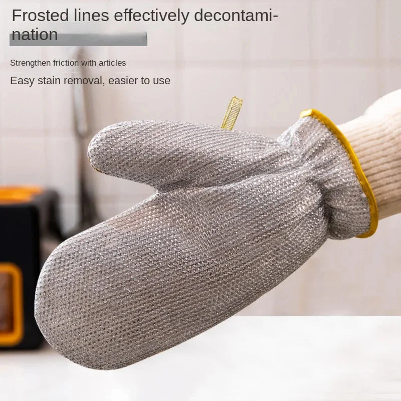1Pc Cleaning Steel Wire Glove - Image 6