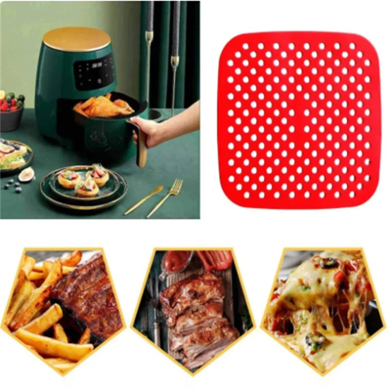 1Pc Silicon Air Fryer Baking Mat - Image 4