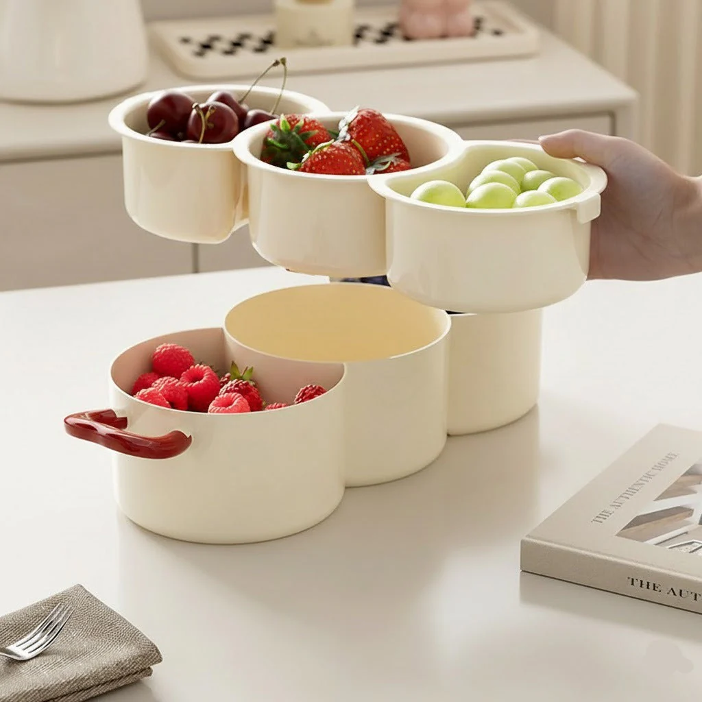 2 in 1 Creative Double Layer Storage Tray - Image 2