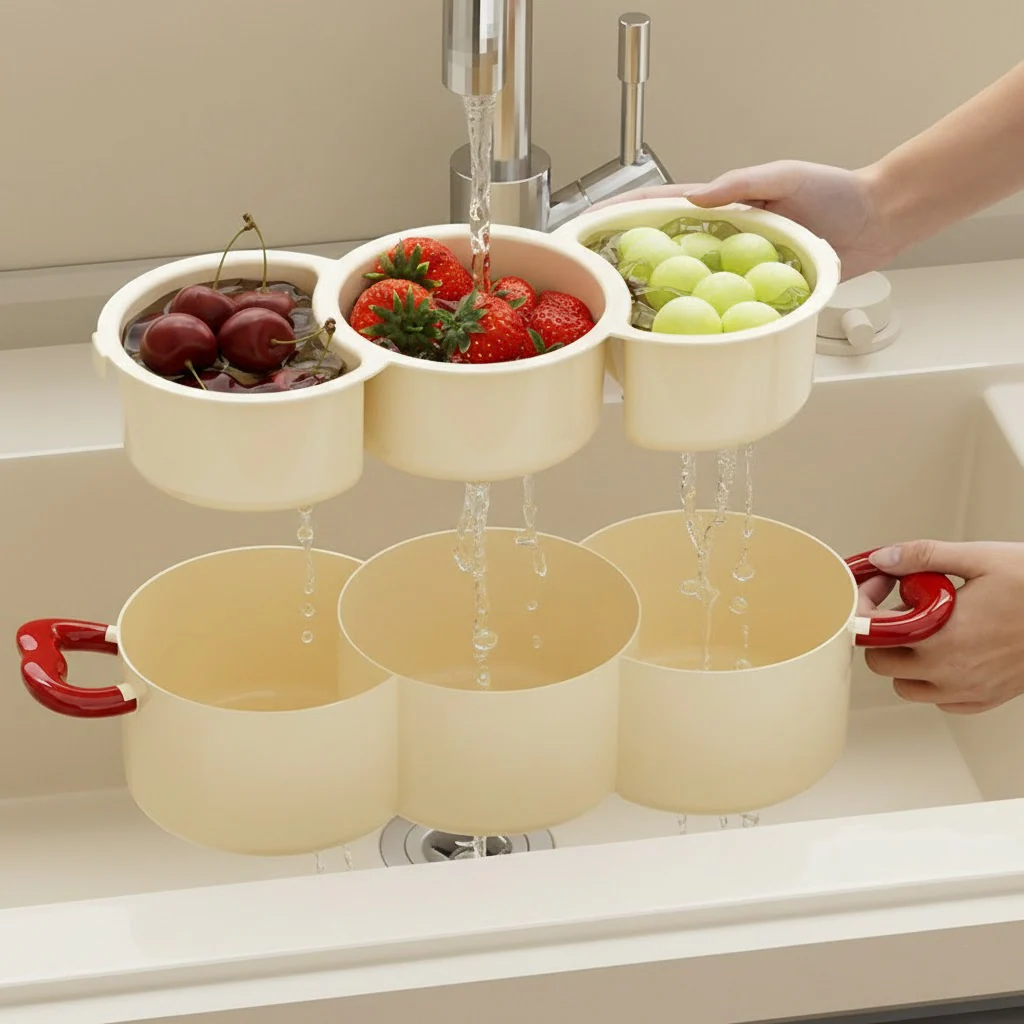 2 in 1 Creative Double Layer Storage Tray - Image 3