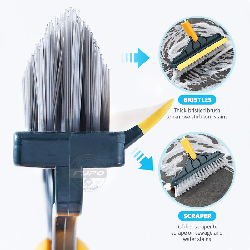 2 In 1 Floor Scrub Cleaning Brush With Removable Long Handle. - Image 5