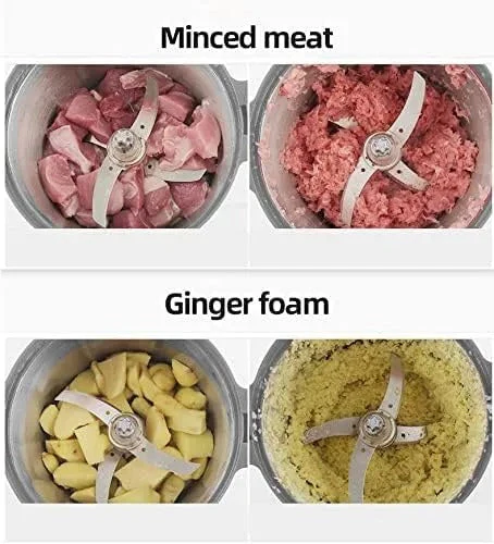 2-in-1 Food Processor & Electric Meat Grinder (3 Litre) - Image 6