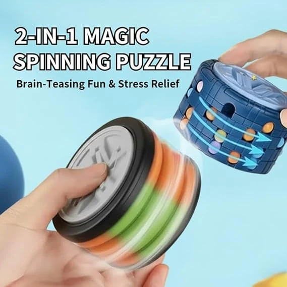 2 in 1 Magic Wheel Spinning Puzzle - Image 3