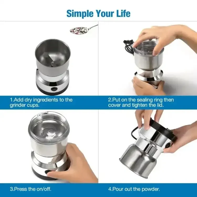 2-in-1 Multi-Function Electric Grinder & Juicer Blender - Image 8