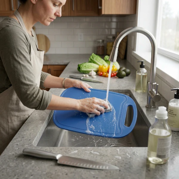 2 in 1 Portable Cutting Board Knife Kit - Image 4