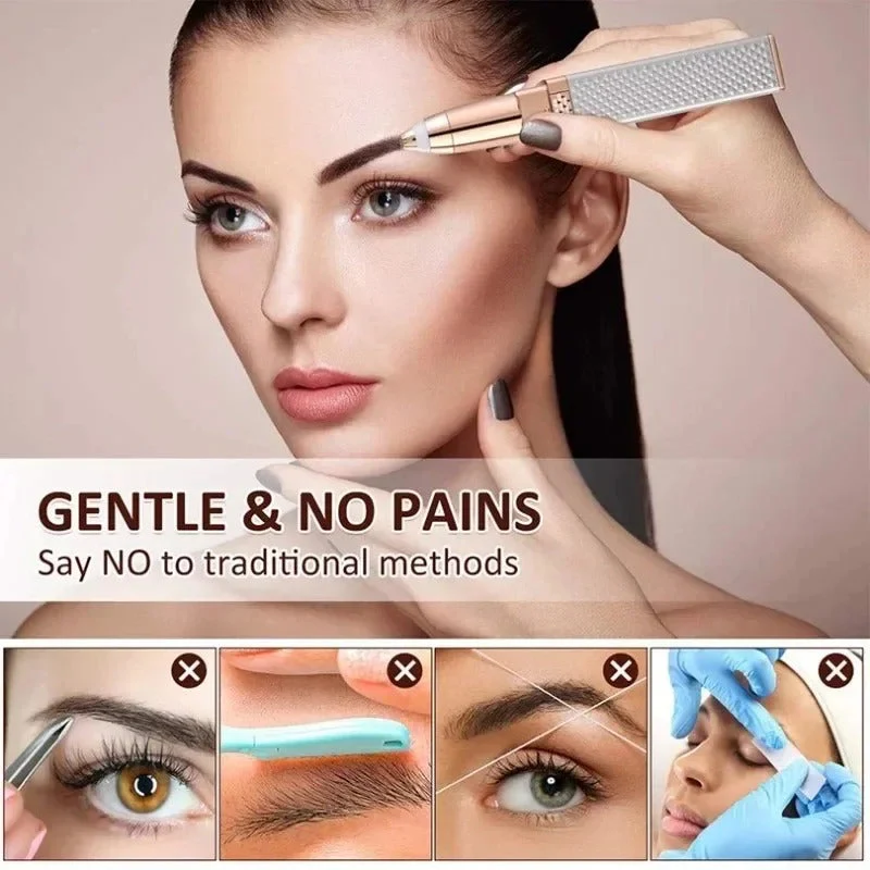 2 in 1 Rechargeable Facial Eyebrow Trimmer - Image 2