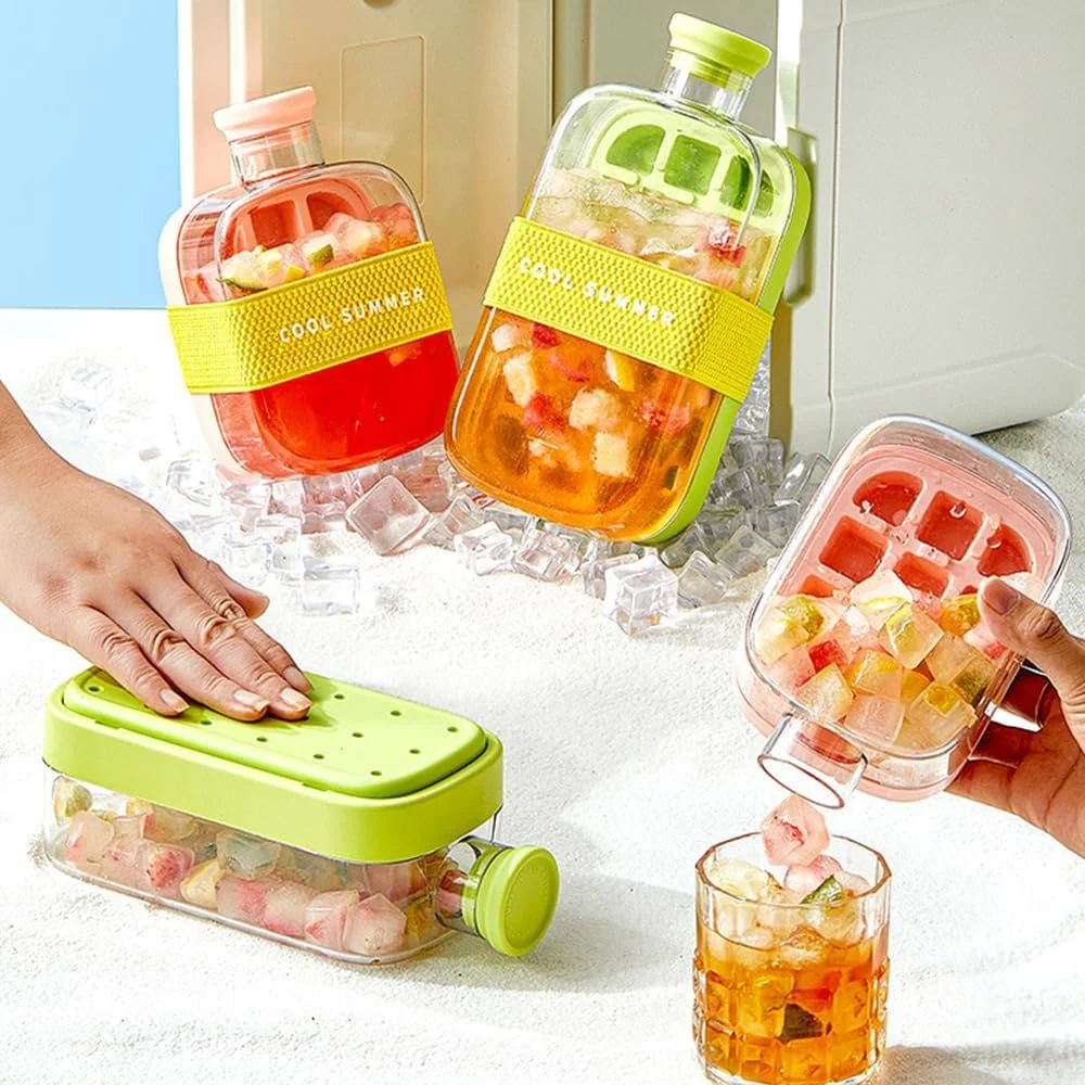 2-in-1 Water Bottle & Ice Mold