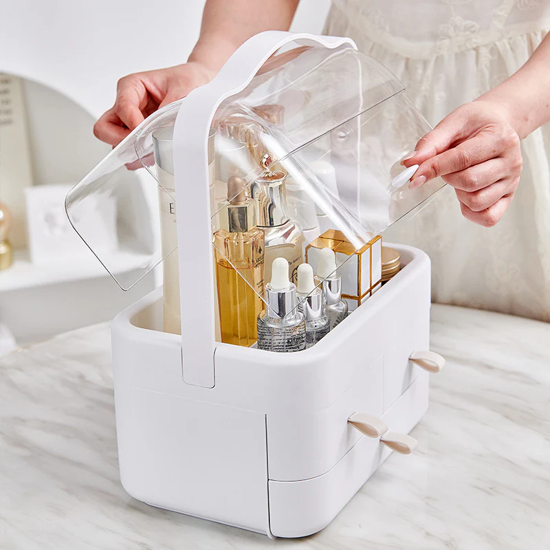 3 Drawer Portable Storage Cosmetic Box - Image 4