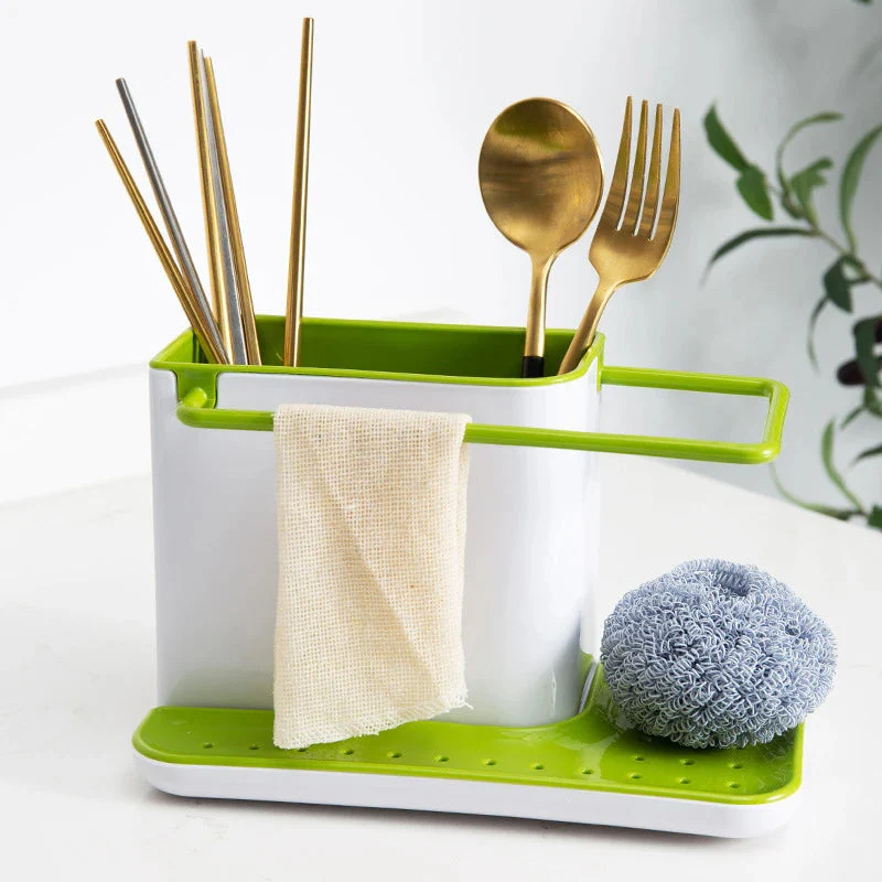 3-in-1 Plastic Kitchen Sink Storage Shelf - Image 2
