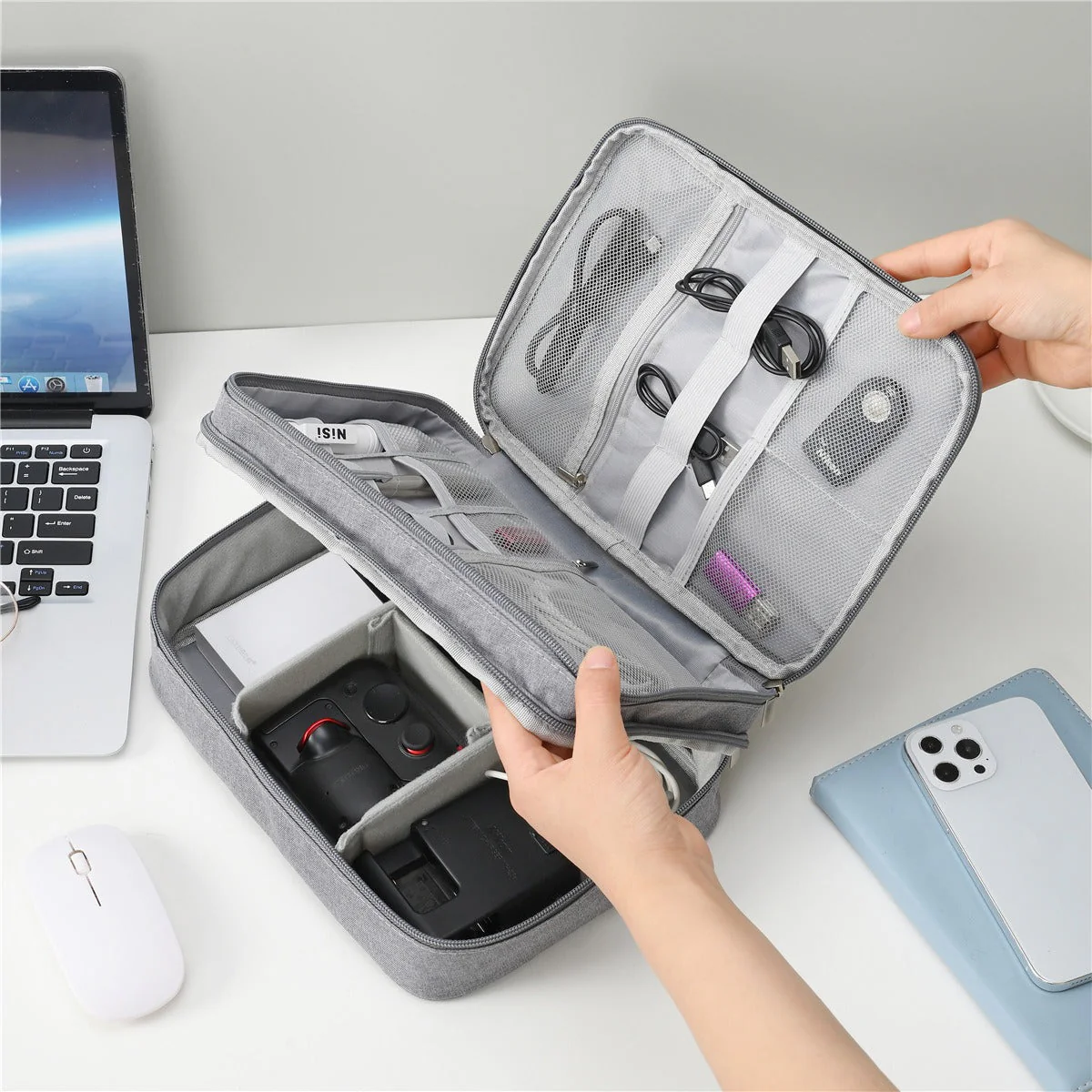 3 Layer Portable Waterproof Accessories Organzier - Image 5