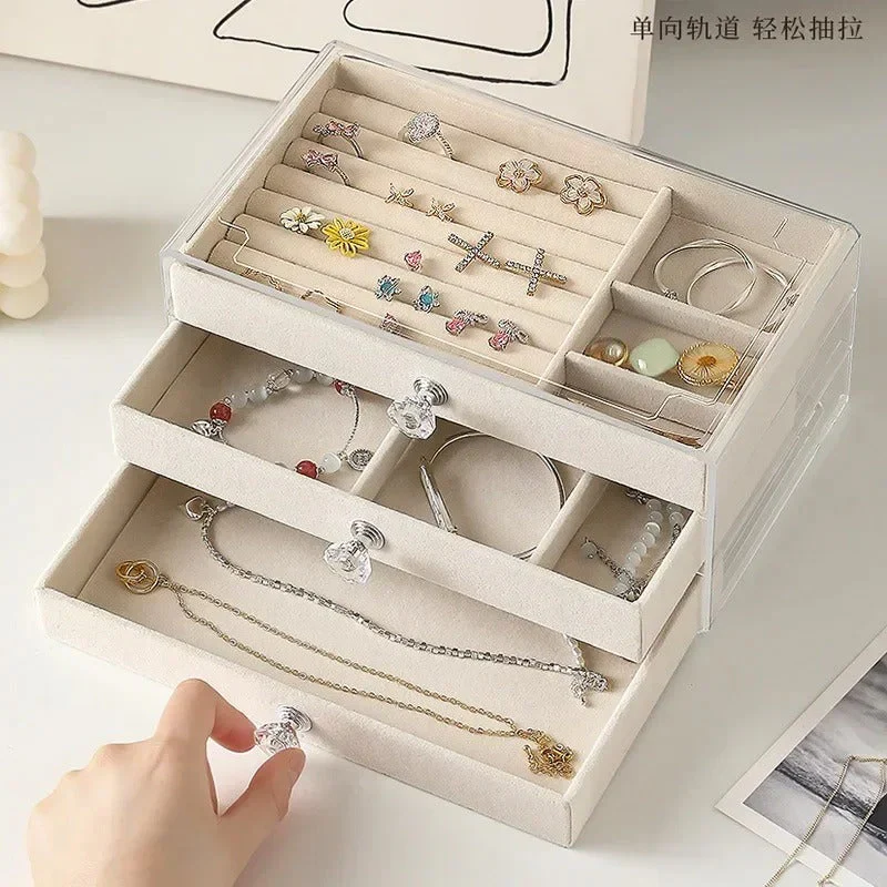 3-Tier Transparent Jewelry Box - Image 5