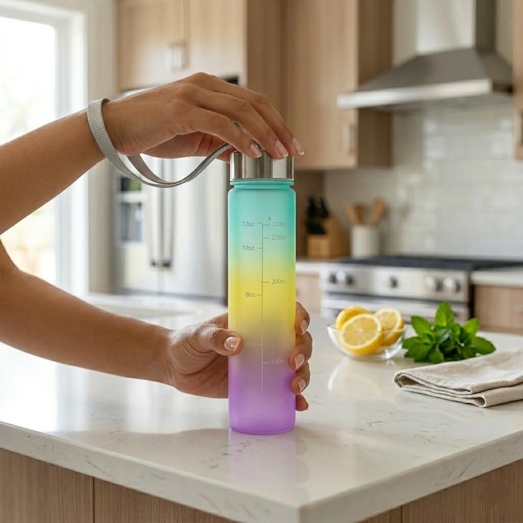 300ml Plastic Sports Water Bottle - Image 2