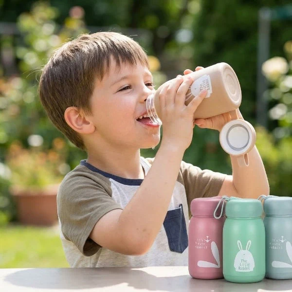 320ml Cute Glass Thermos Water Bottle - Image 2