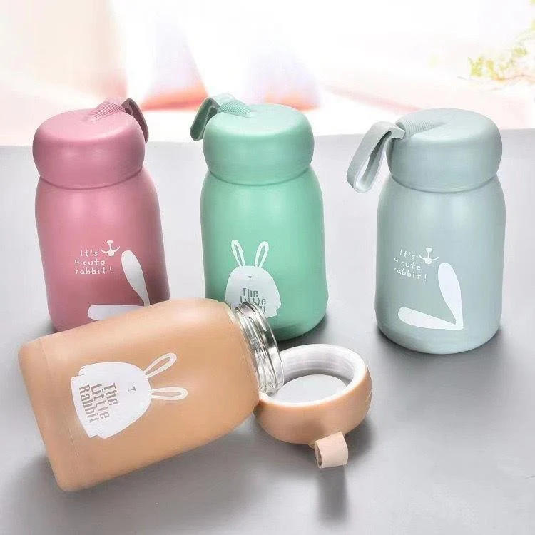 320ml Cute Glass Thermos Water Bottle - Image 3