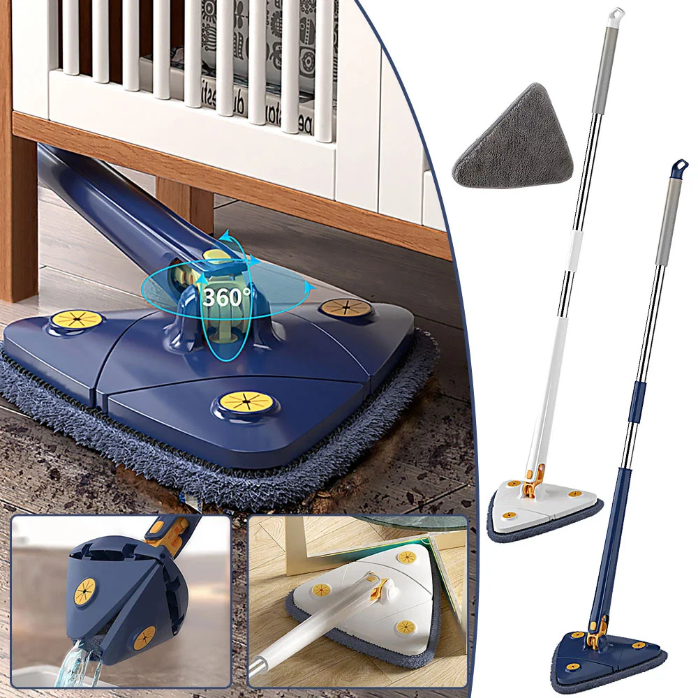 360° Rotatable Adjustable Cleaning Triangle Mop Multipurpose Cleaning Brush. - Image 5