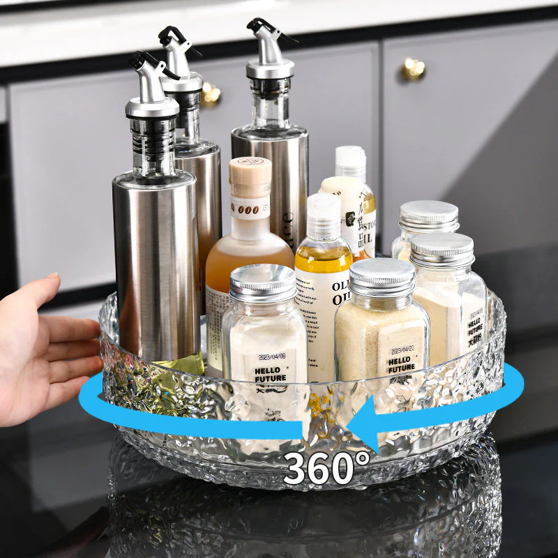 360 Rotatable Frosted Acrylic Multifunctional Tray - Image 3