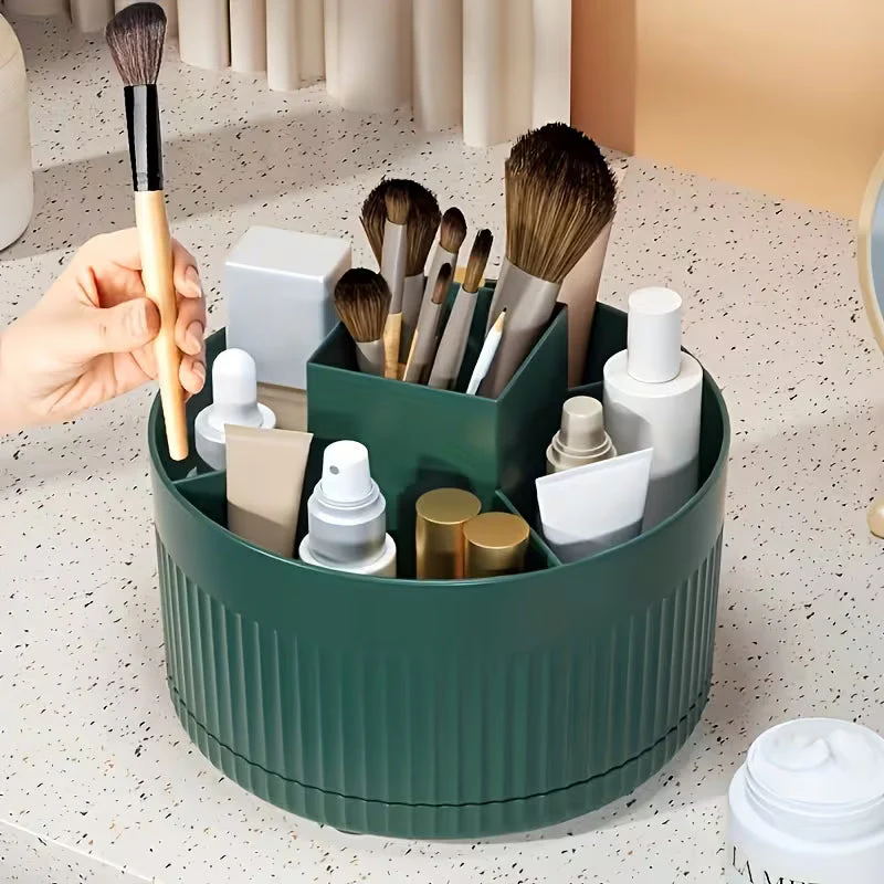 360° Rotating Desktop Makeup Brushes Organizer - Image 4
