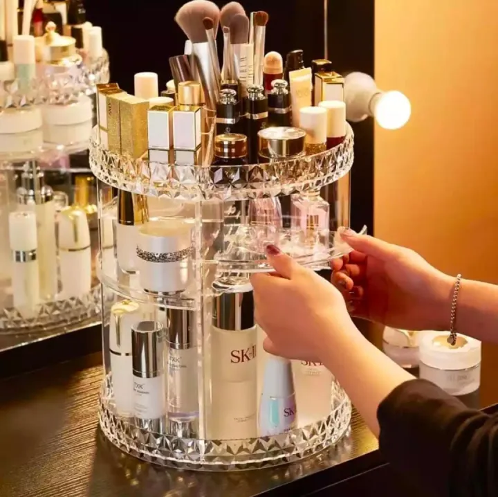 360° Rotating Makeup Organizer - Image 2