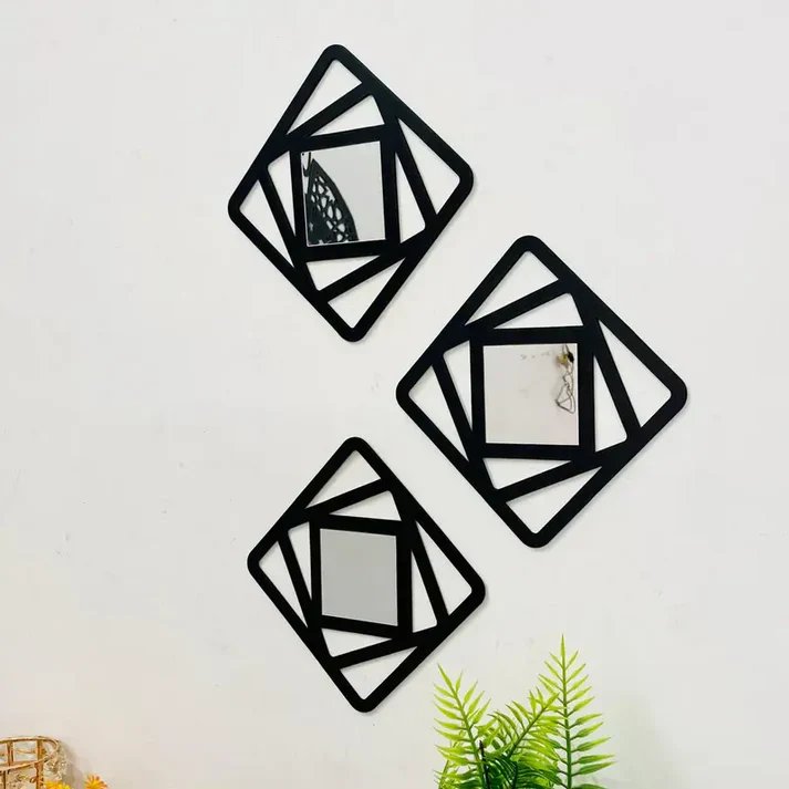 3PCs Hexagon Shape Wall Mirror (6x6 inch) - Image 3