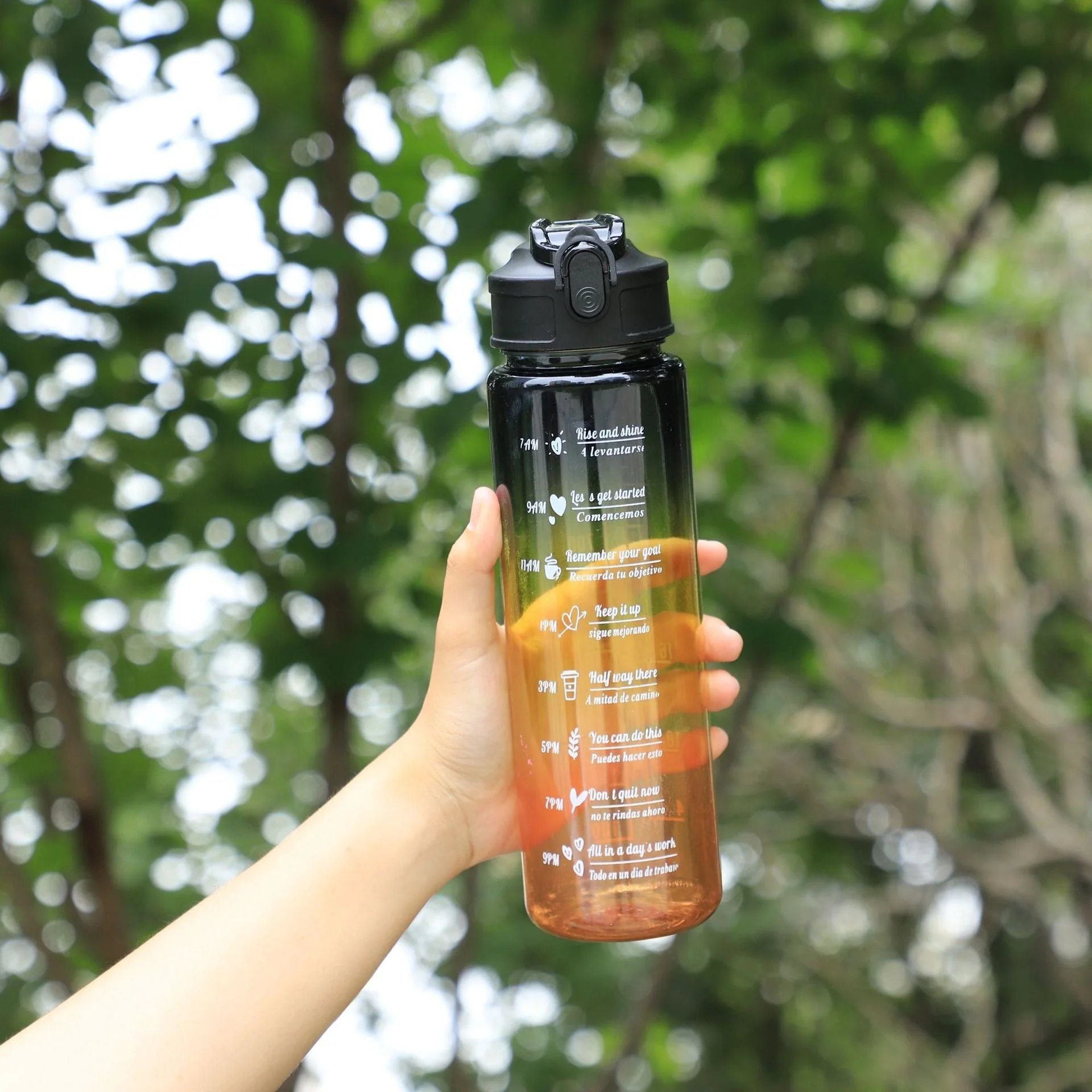 3Pcs Leakproof Water Bottle with Times - Image 5