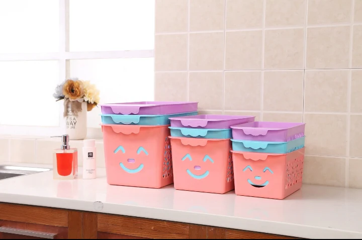 3Pcs Set Smiley Organiser Basket - Image 2