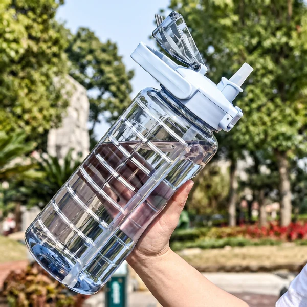 3Pcs Time Track Leakproof Water Bottle - Image 2