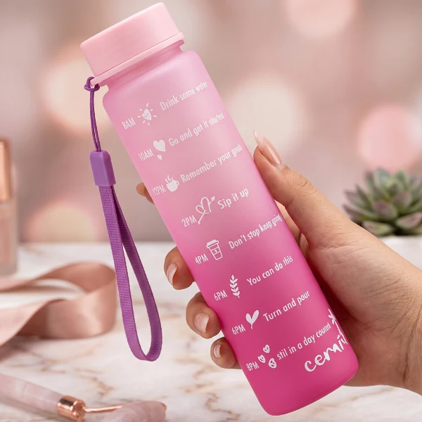 3Pcs Time Track Leakproof Water Bottle - Image 5