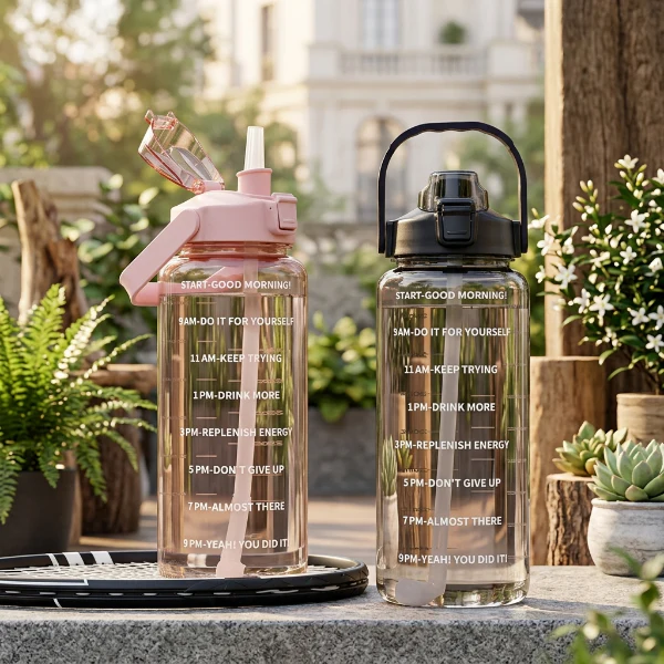 3Pcs Time Track Leakproof Water Bottle - Image 6