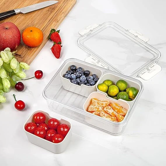 4 Compartment Snack Storage Box - Image 2