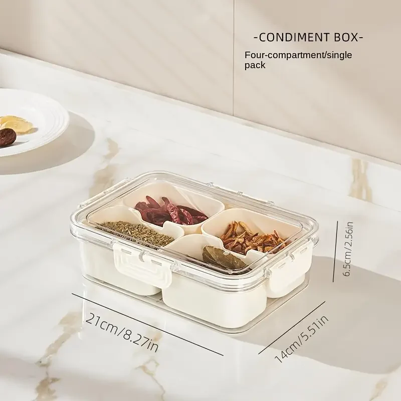 4 Compartment Snack Storage Box - Image 5