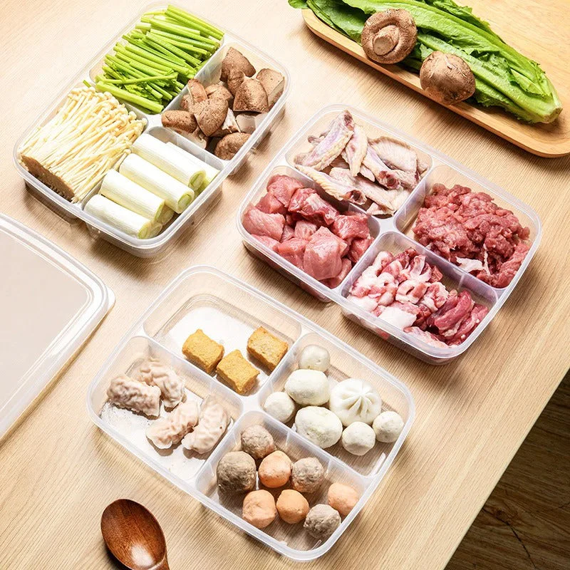 4 Grid Portable Food Storage Box - Image 6