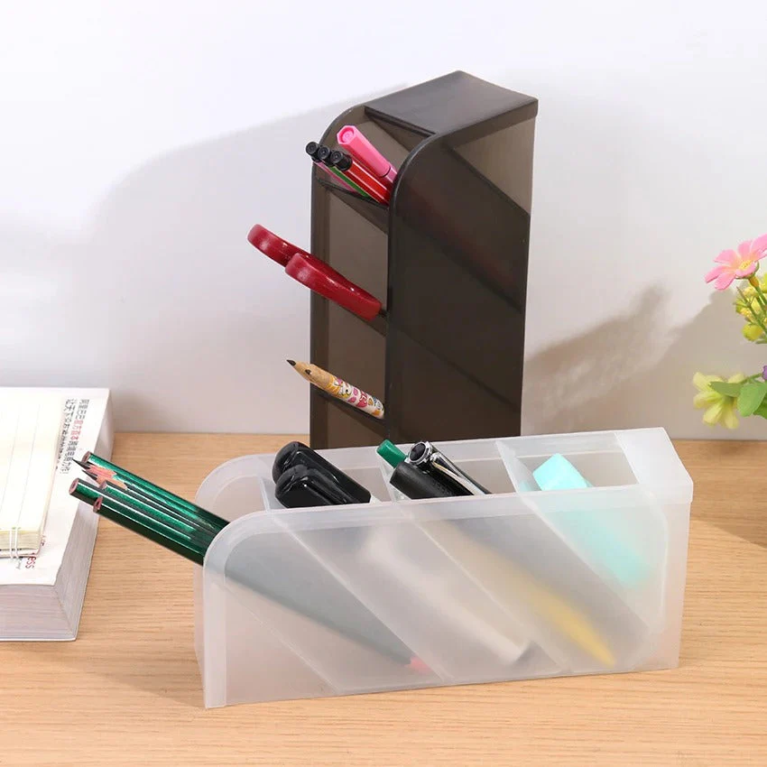 4 Grids Multifunction Desktop Pen Holder - Image 3