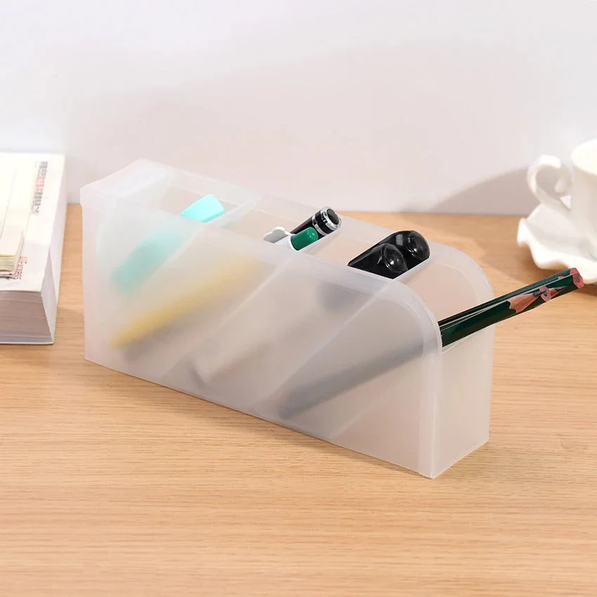 4 Grids Multifunction Desktop Pen Holder - Image 5