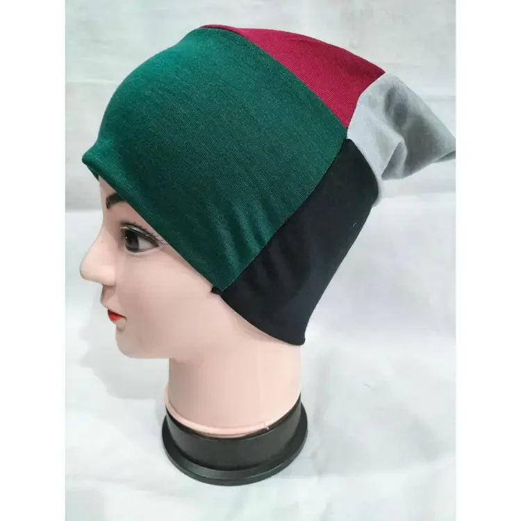 4 in 1 Muslim hijab cap Random Colors - Image 7