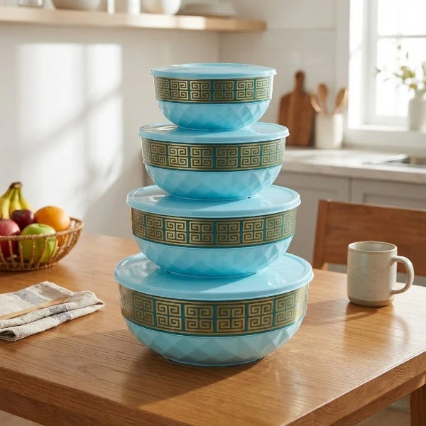 4 In 1 Plastic Durable Bowl Set