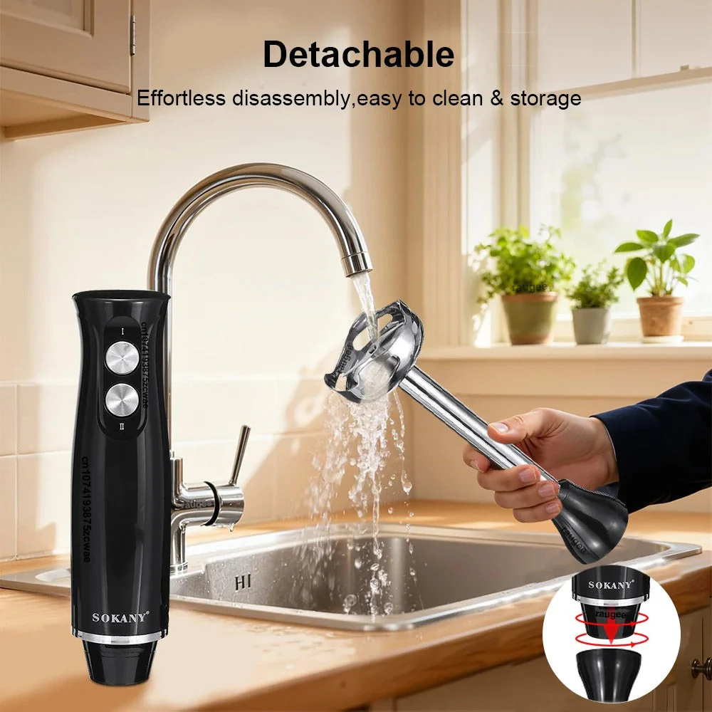 4-in-1 Stainless Steel Electric Blender - Image 3
