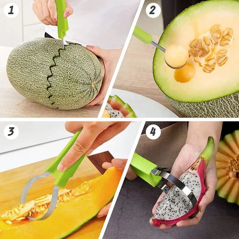 4 In 1 Stainless Steel Fruit Cutter - Image 5