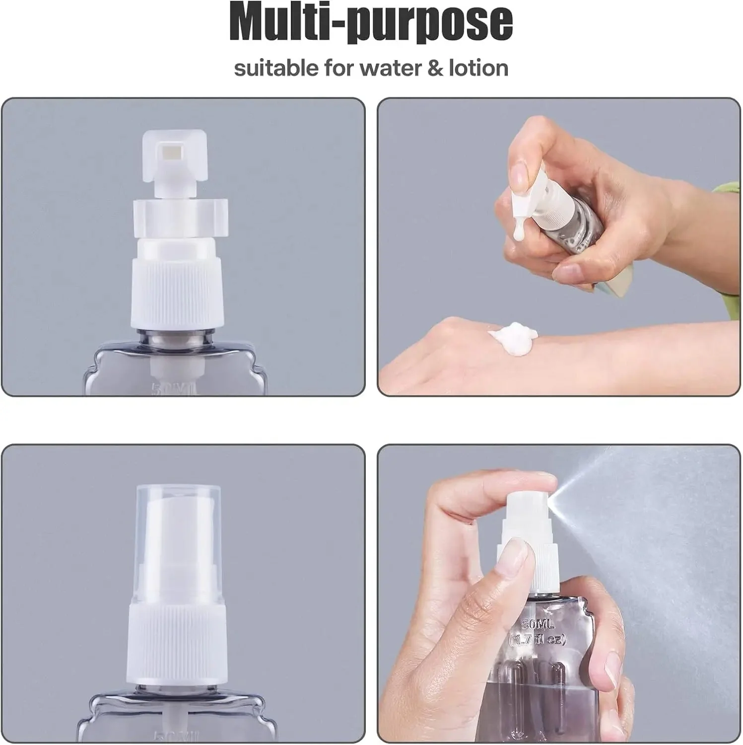 4 in 1 Travel Leak Proof Refillable Liquid Bottles - Image 6