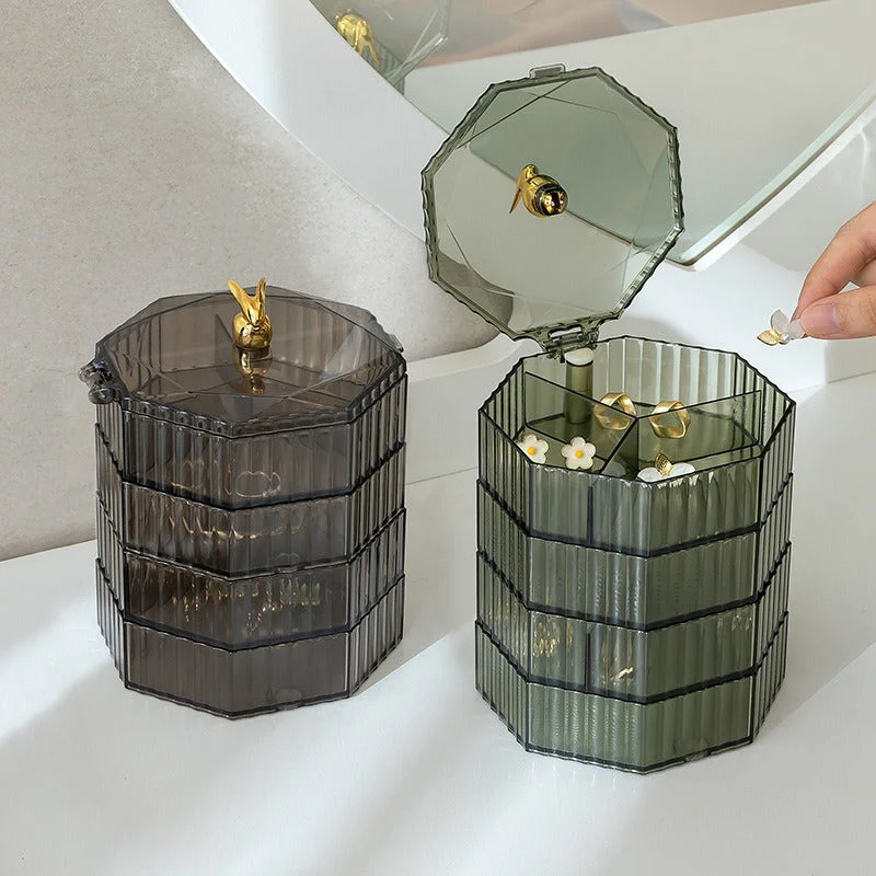 4 Layer Rotating Jewelry Storage Organizer - Image 3