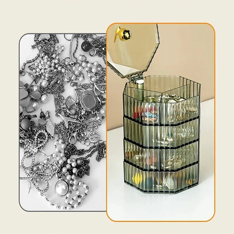 4 Layer Rotating Jewelry Storage Organizer - Image 5