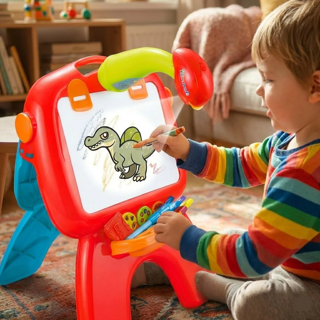 4in1 Kids Projector Easel Board Set - Image 2