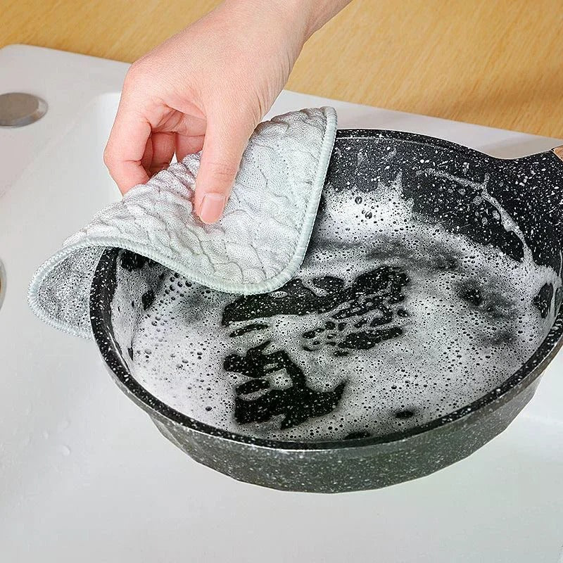 4Pcs Double-Side Dishwashing Sponge - Image 2
